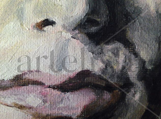 labios Óleo Lienzo Retrato