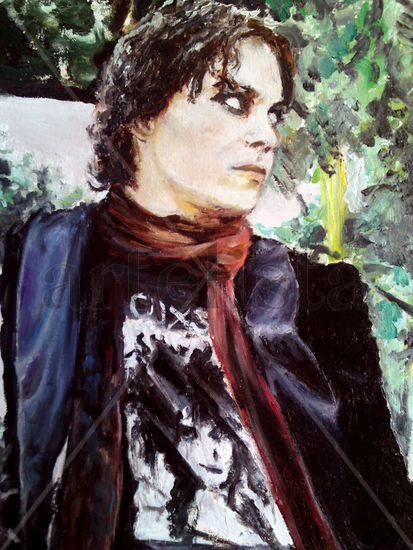 Ville Valo Oil Canvas Portrait