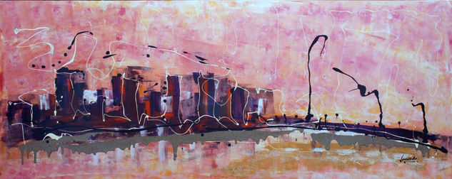 Abstración Acrylic Canvas Landscaping