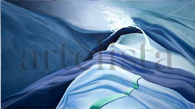 TELA ADENTRO Oil Canvas Marine Painting