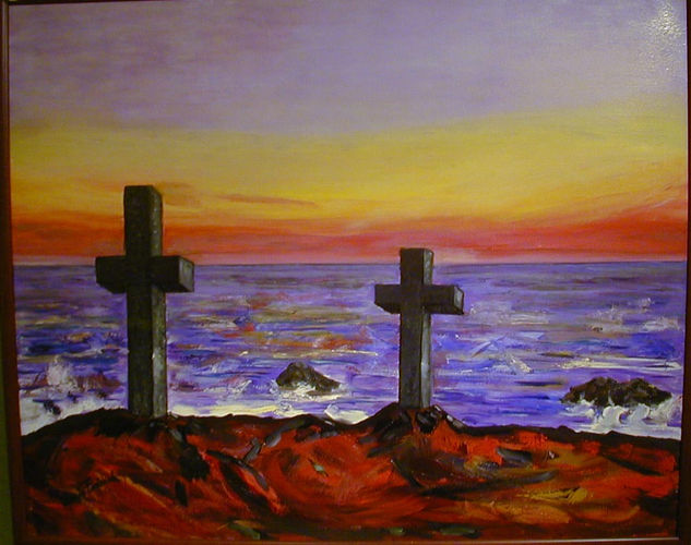 CRUCES Óleo Lienzo Paisaje