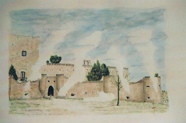 Pedraza (acuarela) Watercolour Paper Landscaping