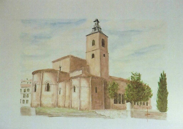 Iglesia de San Millan Watercolour Paper Landscaping