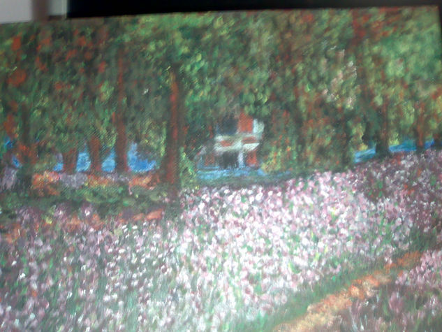 Campo en primavera Acrylic Canvas Landscaping