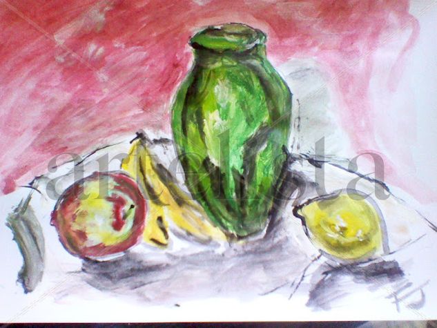 Bodegón simple Oil Paper Still Life Paintings