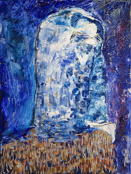 EL BESO DE HIELO (Homenaje a Klimt)