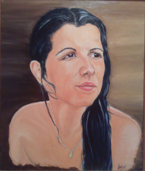 MERCHE Oil Canvas Portrait