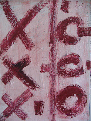 "Alfa, beta". Mixta sobre tela, 40 x 30 cm, 2007©Ezequiel Barakat