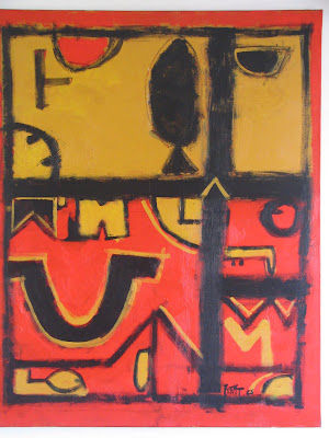 "Construcción", Oleo sobre tela, 90 x 100 cm, 2005©Ezequiel Barakat. Óleo Lienzo Paisaje