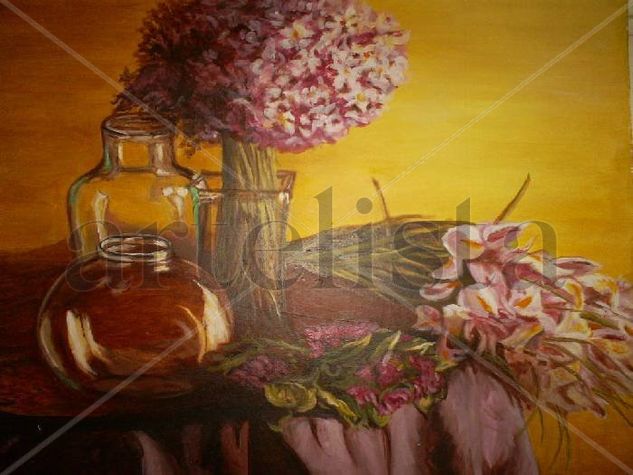 BODEGON  - 1 Acrylic Textile Still Life Paintings