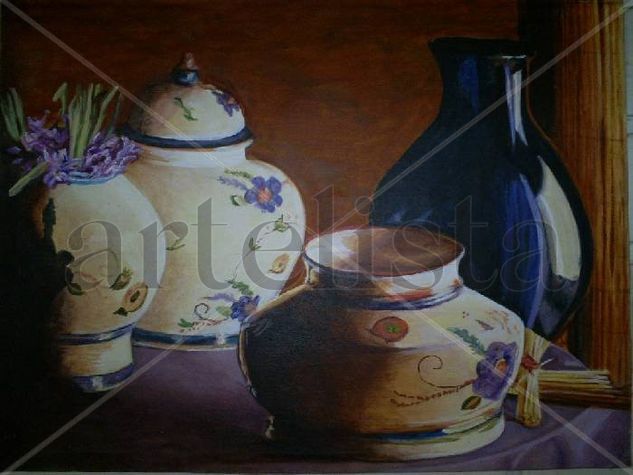 BODEGON - 2 Acrylic Canvas Still Life Paintings