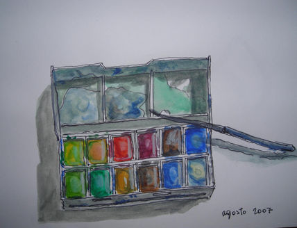 Caja de acuarelas