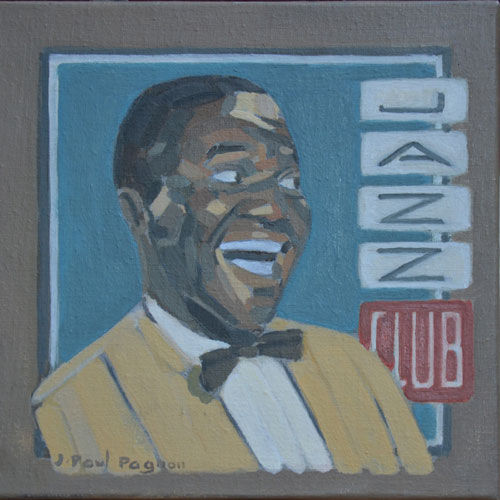 JAZZ CLUB Oil Canvas Portrait