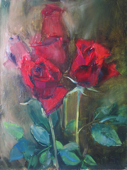 Roses Oil Canvas Floral Painting