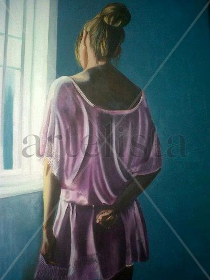 TE ESPERO Oil Canvas Figure Painting