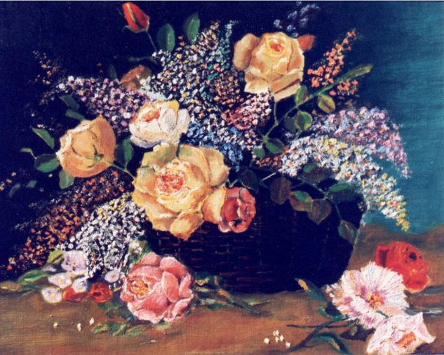 ESENCIAS Óleo Lienzo Floral