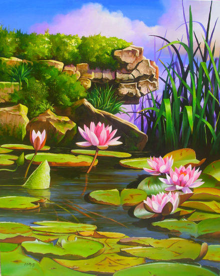 NENUFARES Oil Canvas Landscaping