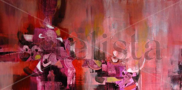 Composición sobre fondo cálido