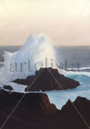 Atardecer al norte de Tal Tal Oil Canvas Landscaping