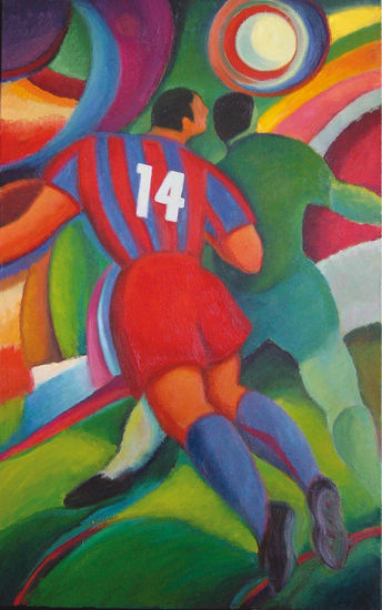 Barça (Nº 14) Oil Canvas Sports