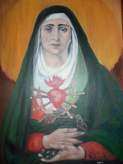 dolorosa de avalos s.2 Oil Canvas Figure Painting