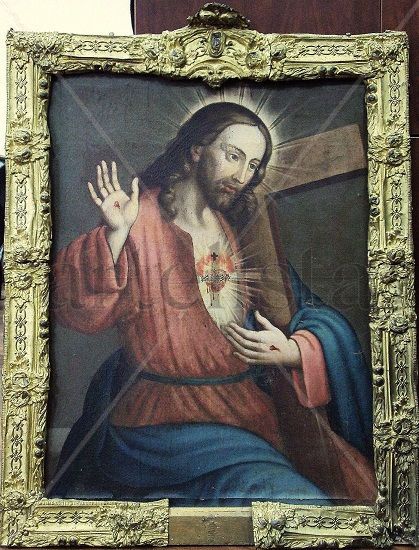 SAGRADO CORAZON DE JESUS XIX Oil Canvas Others