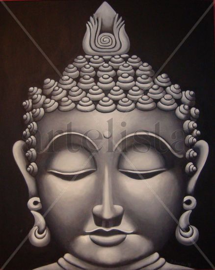 Budha Oil Canvas Figure Painting