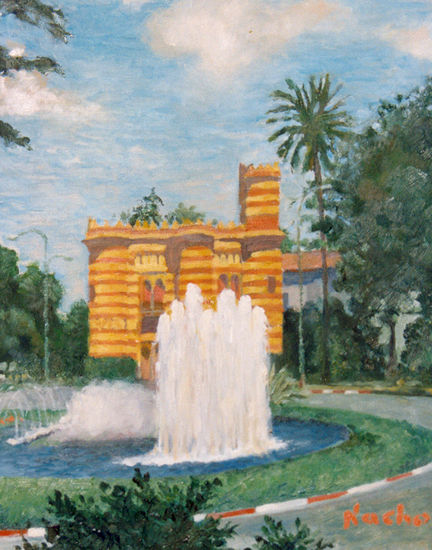 Costurero de la Reina Oil Canvas Landscaping