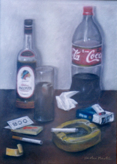 Bodegón 1 Pastel Card Still Life Paintings