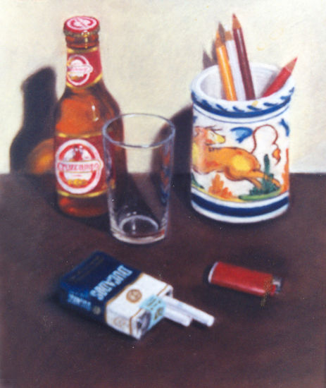 Bodegón 2 Pastel Card Still Life Paintings