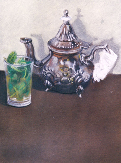 Bodegón 3 Pastel Card Still Life Paintings