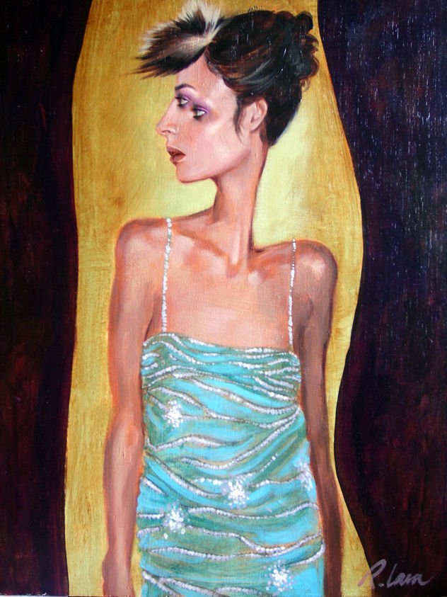 EL VESTIDO AZUL; THE BLUE DRESS