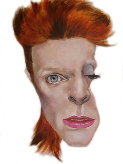 DAVID BOWIE Acrylic Canvas Portrait