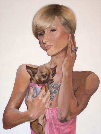 PARIS HILTON Oil Canvas Landscaping