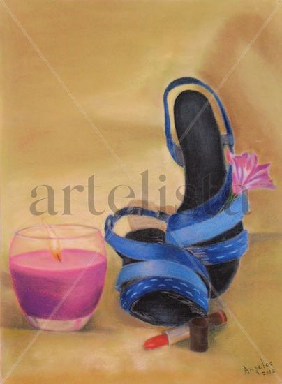 Fiesta 2 Pastel Paper Still Life Paintings