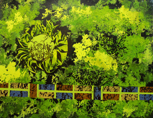 abstracto 3 Acrylic Canvas Landscaping