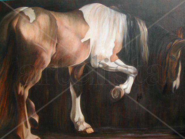 El Caballo Oil Canvas Animals