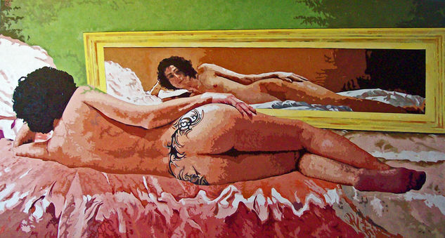 Venus del espejo 2.0 Oil Canvas Nude Paintings