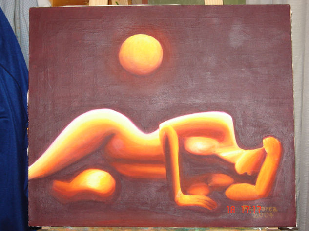 Amaneciendo Oil Canvas Nude Paintings