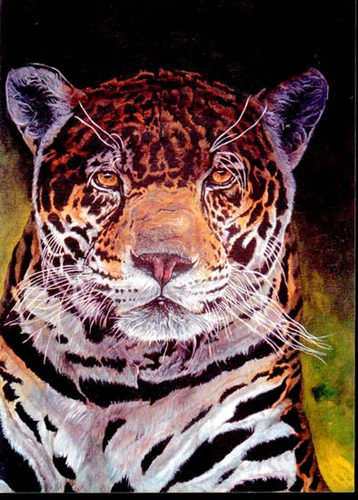 jaguar Acrylic Canvas Animals