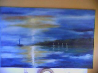 la barca 3 Oil Panel Landscaping