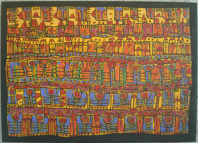 MUniEK # 618  - 70 cm x 50 cm ? bosque y médanos del fon de la Negra ? a -t