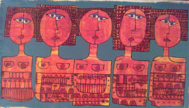 MUniEK # 59 3 –5 mujeres cinco - diciembre 2011- 42, 5 x 74 cm – a-p-t