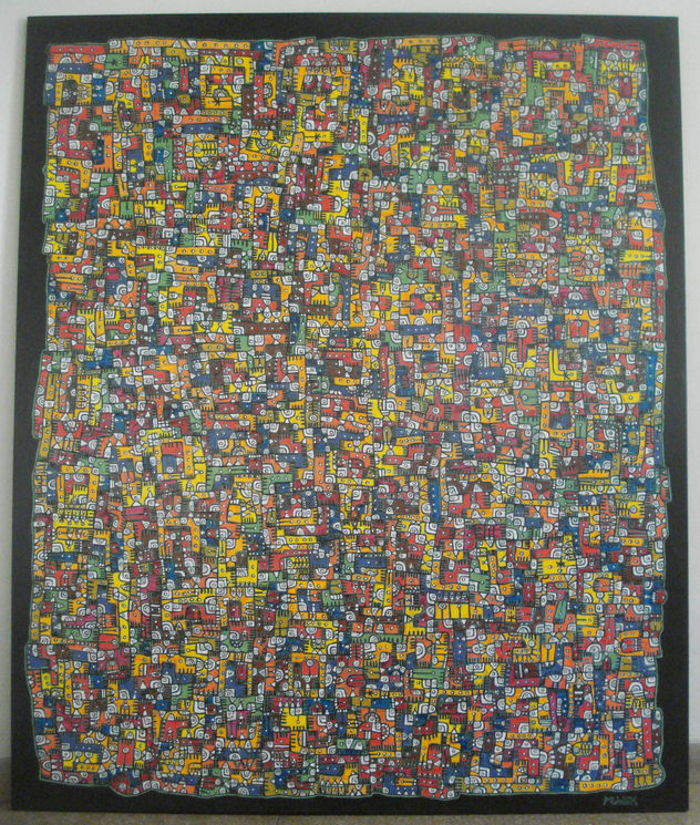 587 – Mundo Astrid – acrílico sobre tela – 150 cm x 180cm