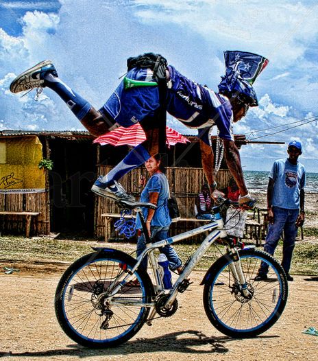 Sobre la bici