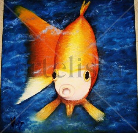 Fishing Oil Canvas Animals