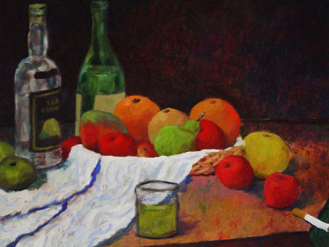 Bodegon con frutas...