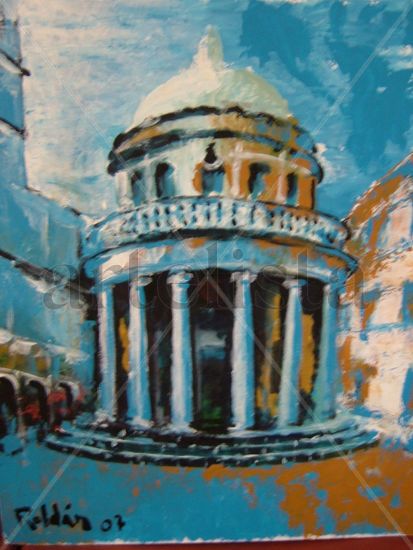 TEMPLETE DE BRAMANTE Acrylic Canvas Landscaping