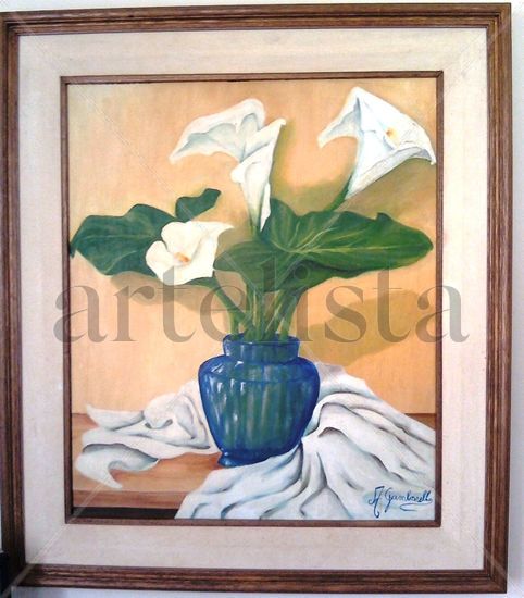 Calas Oil Canvas Floral Painting