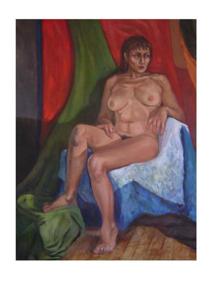 desnudo femenino sentado Oil Canvas Nude Paintings